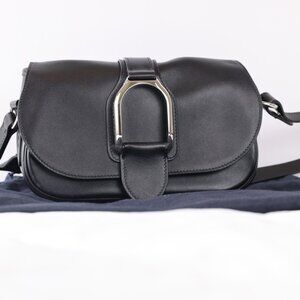 RALPH LAUREN CALFSKIN WELINGTON SHOULDER BAG